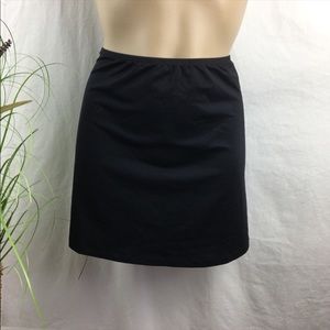 Anne Cole Black Basic Swim Cover Up Skirt